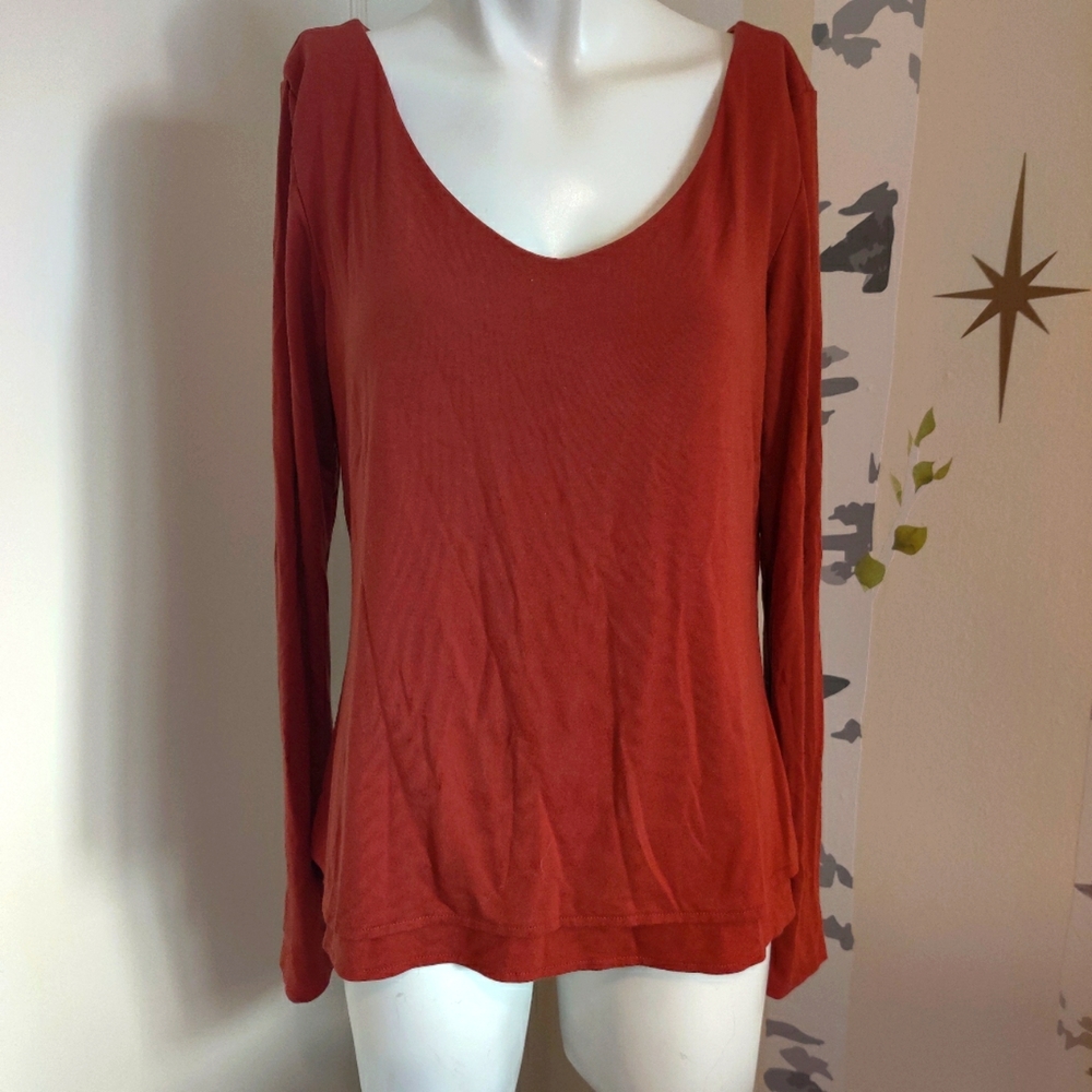 Peruvian Connection Pima Cotton Long Sleeve Top S